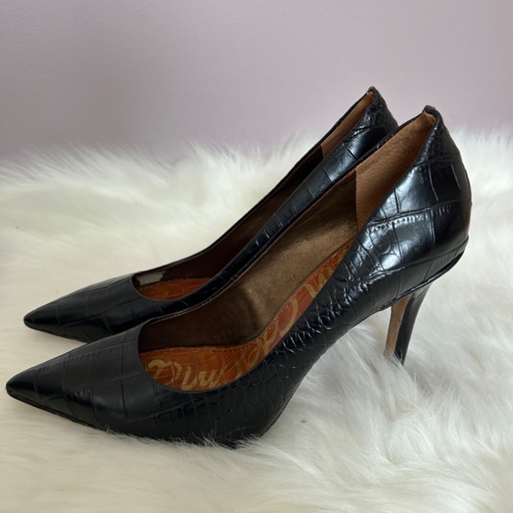 Black leather Sam Edelman pumps size 9 - Picture 2 of 6